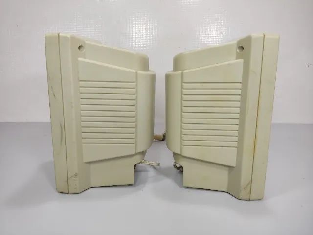 Par De Caixas Som Creative Cs120 Retro Pc Vintage Bdb Branco 127/220v (Usado) - Foto 5