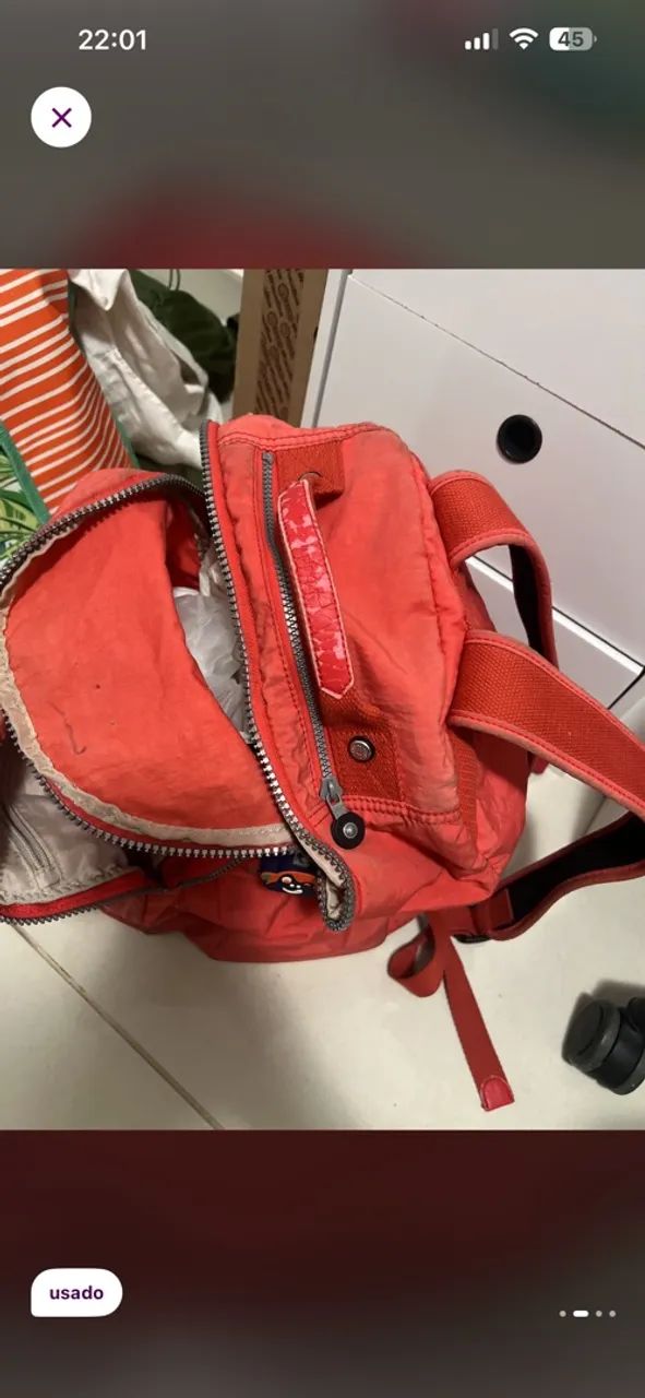Mochila Kipling rosa - Foto 3