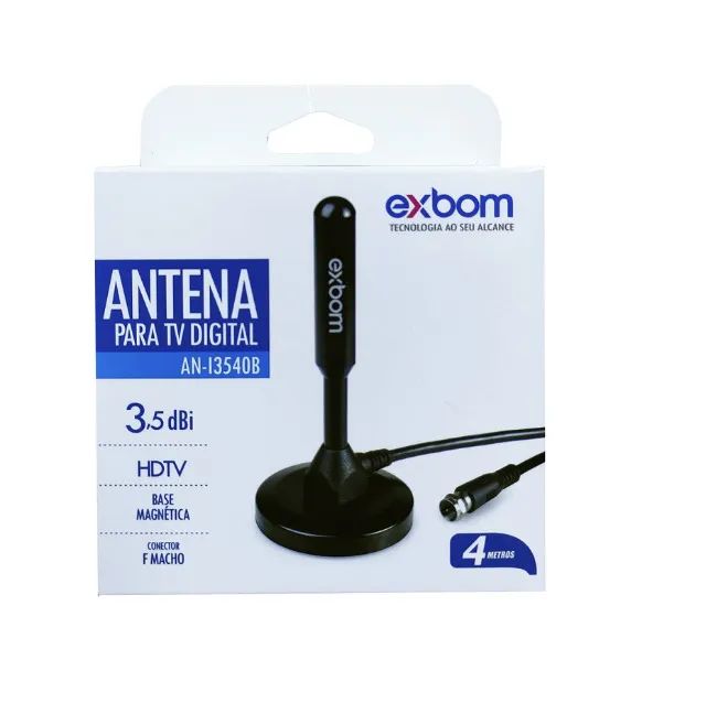 Antena Tv Digital Hdtv/Uhf/Vhf Interna Base Imã - Foto 5