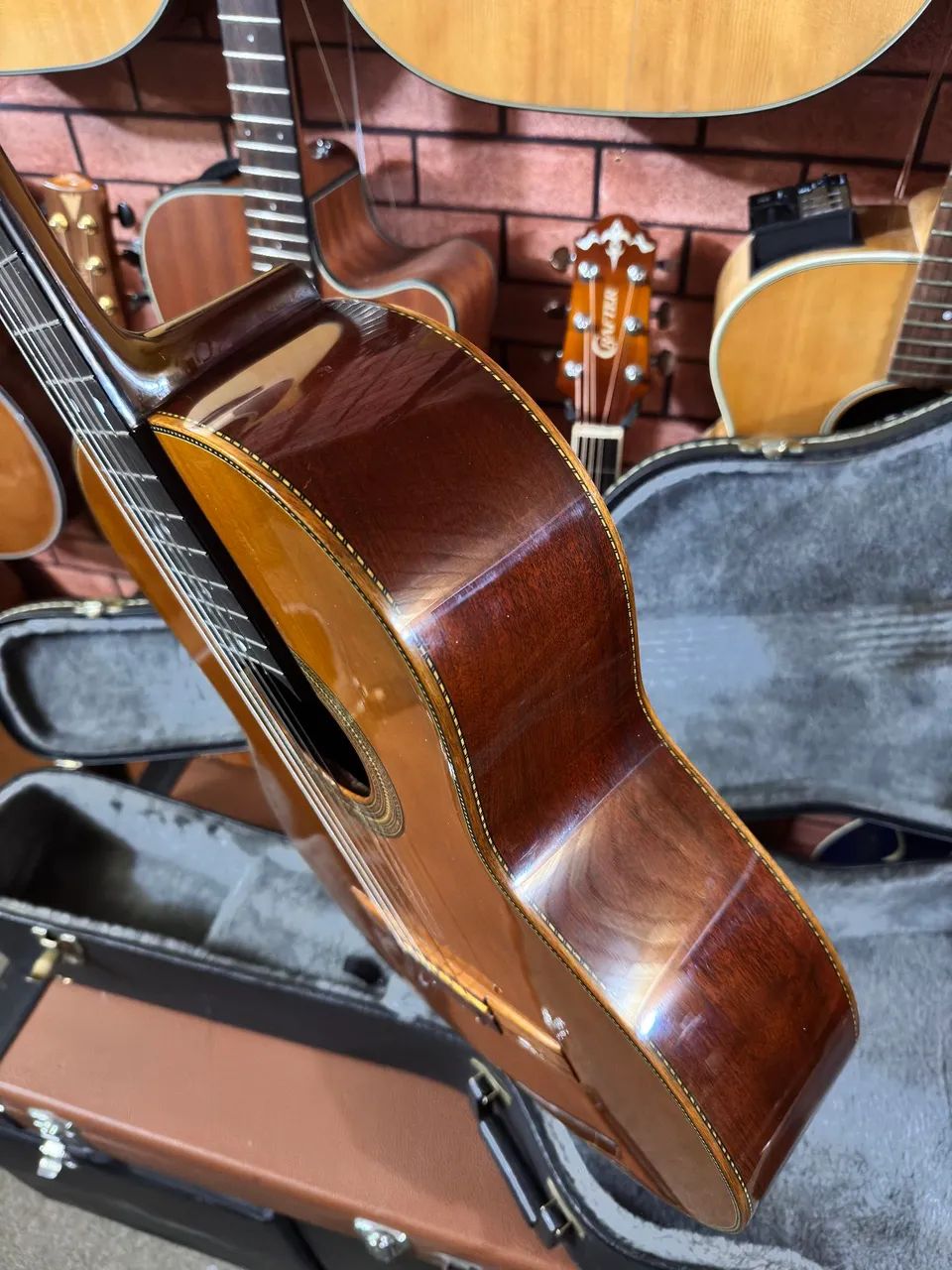 Violão Luthier Ernesto Castañera (argentino) inteiro sólido clássico som aveludado - Foto 5