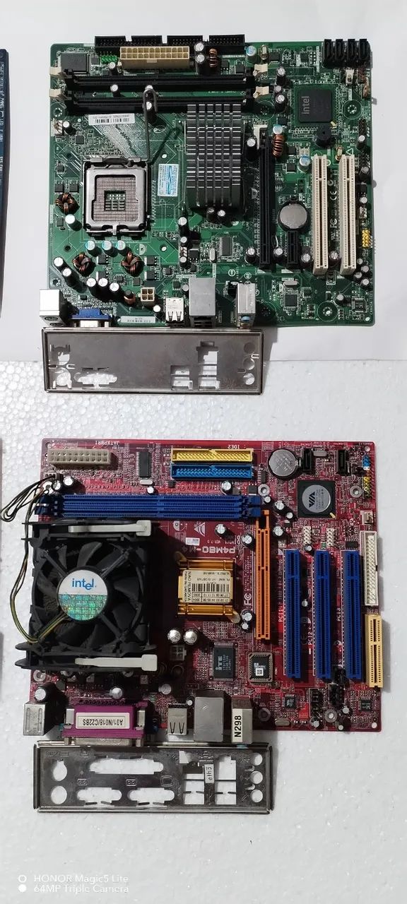 Lote com 6 placas-mães e 4 placas de video, algumas tem processador - Foto 5