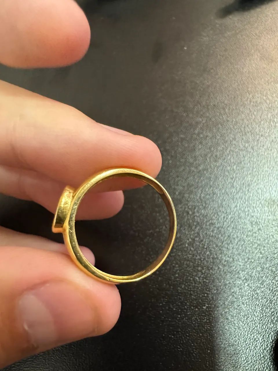 Anel ouro 18k 2,46g (com pedra ou sem)