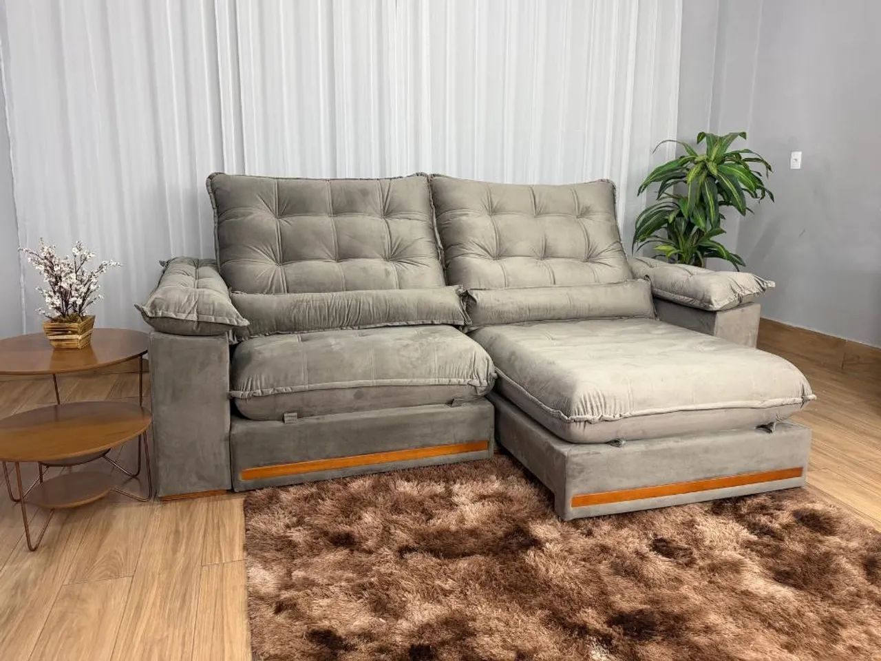 Sofá Retrátil e Reclinável Istambul 2.10m - Entrega Rápida - Foto 5