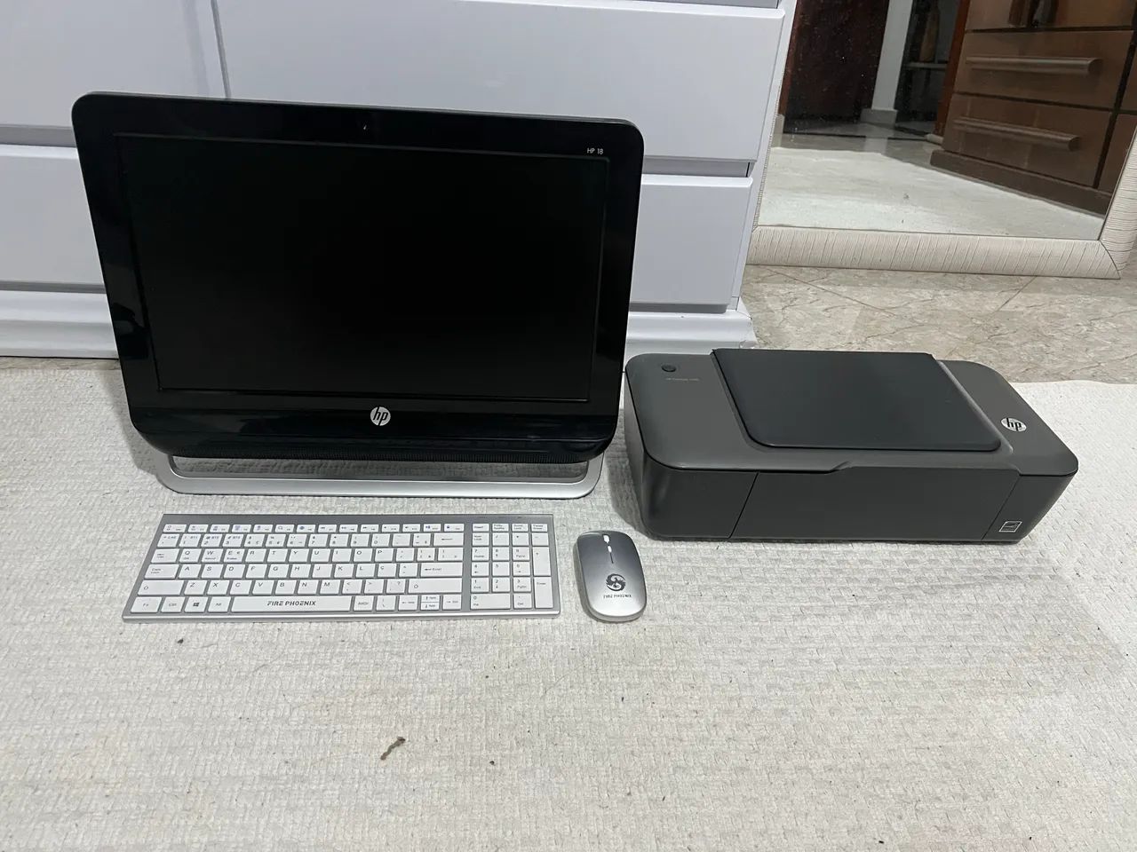 Computador e impressora HP 