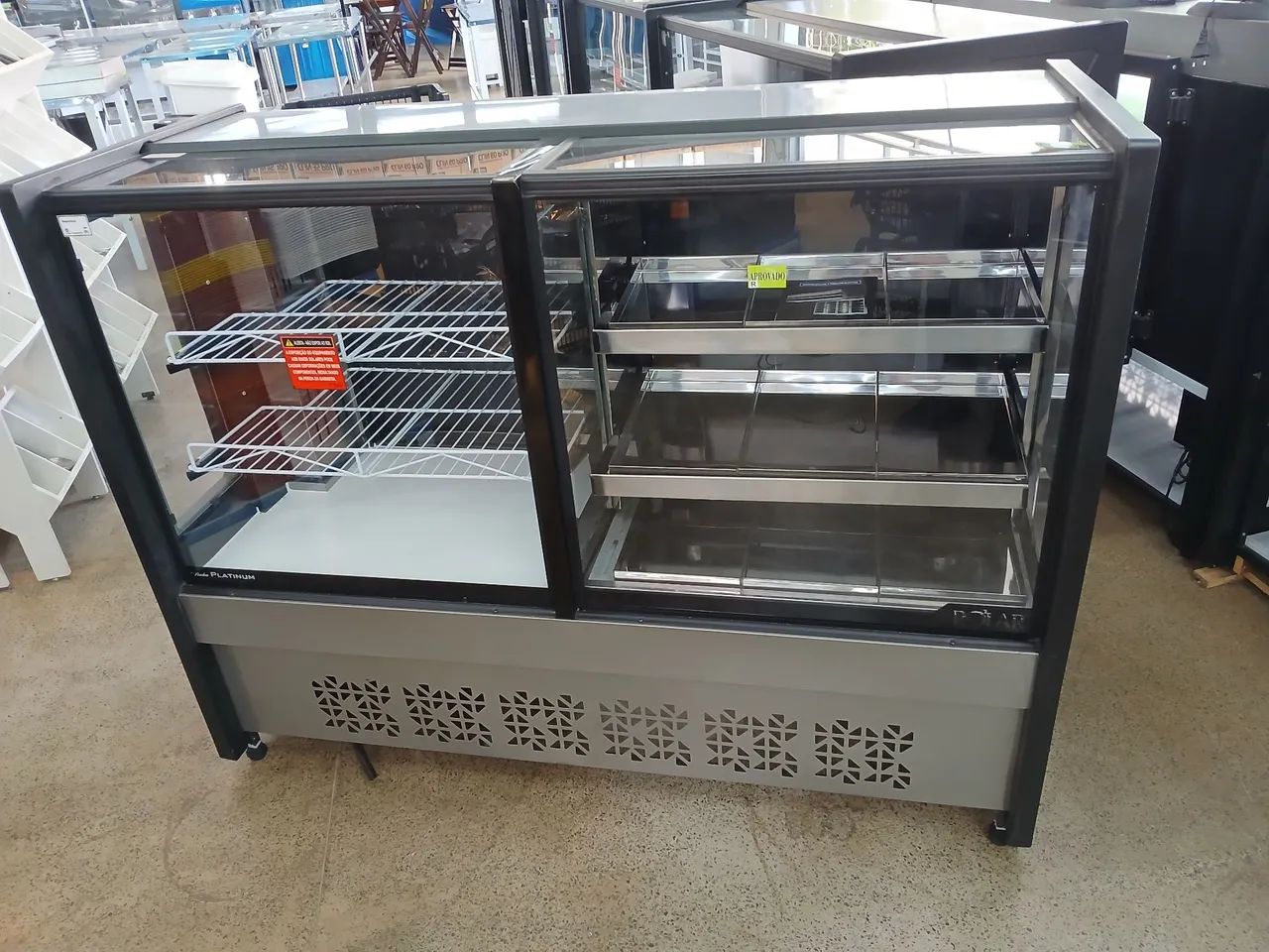 Balcão Conjugado 1,50 mts Confeitaria e Estufa (PVERT 150) - Polar