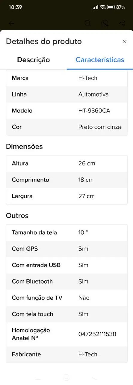Multimídia 10 polegadas  - Foto 2