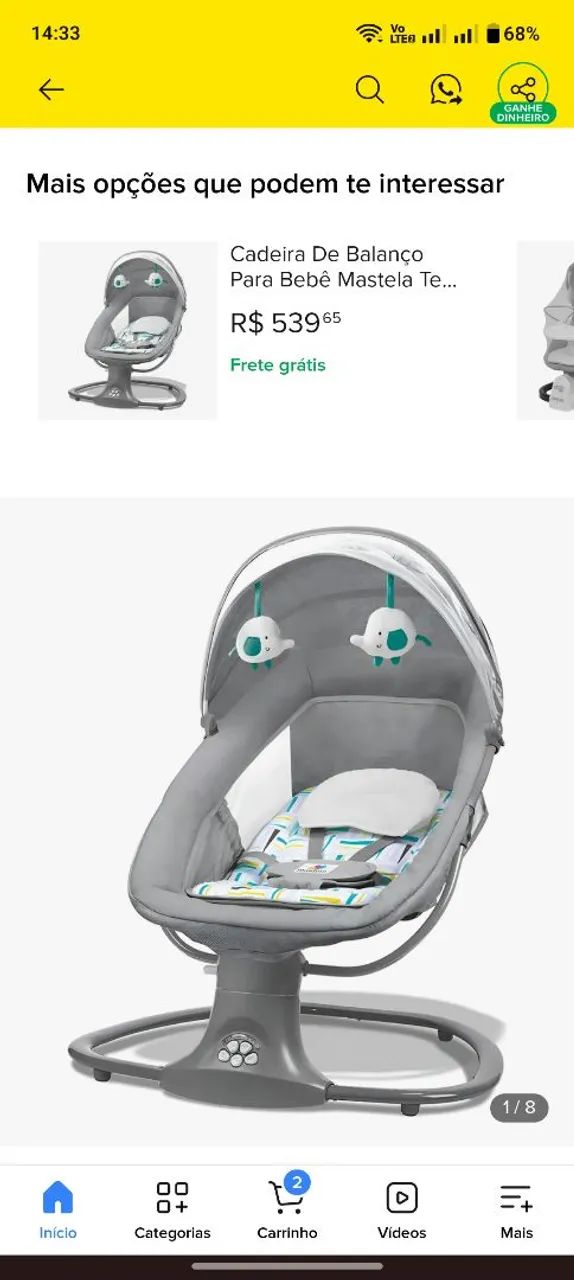 Cadeira de bebê giratória  - Foto 2
