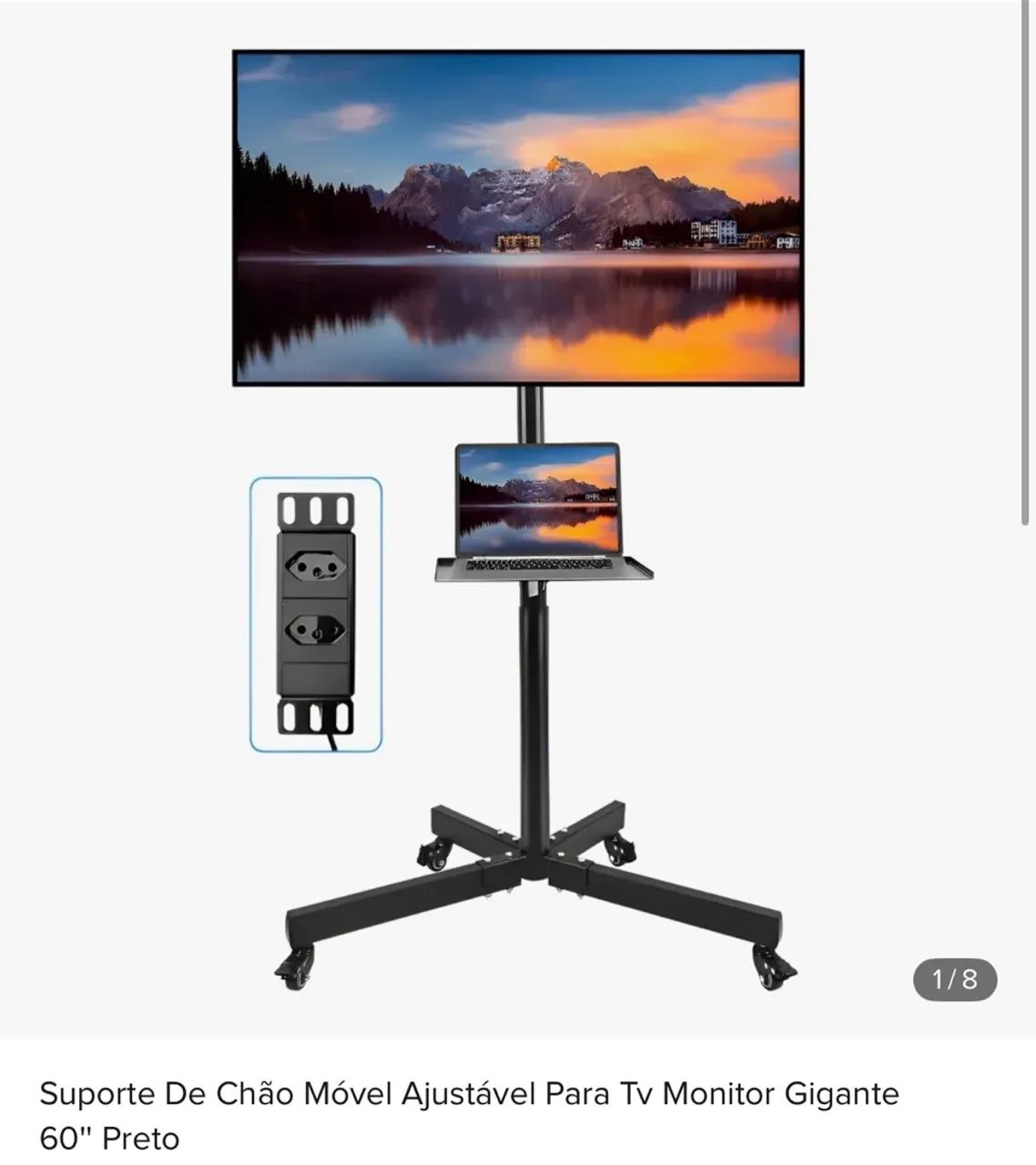 Suporte de tv de aço até 60 polegadas 