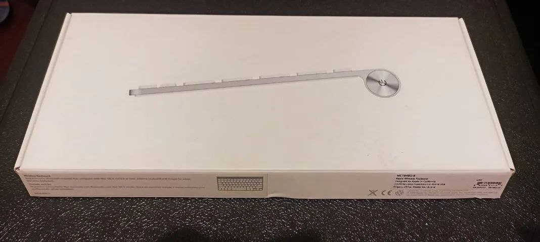 Teclado Apple Wireless Keyboard Original A1314 (Bluetooth / Alumínio) - Foto 2