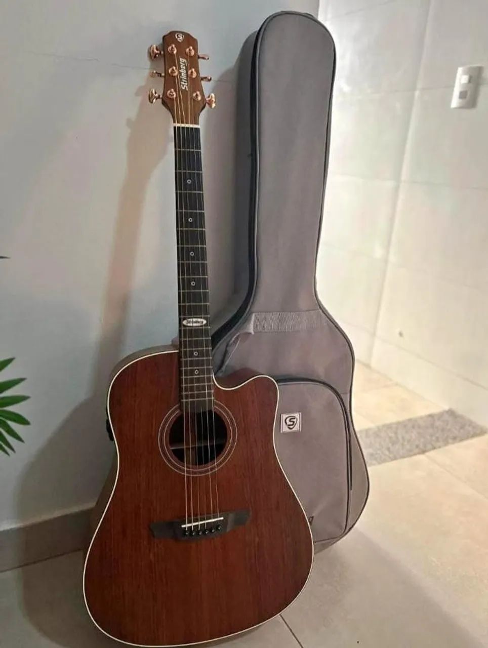 Violão Strimbergh SD300 cutway com bag luxo - Foto 5
