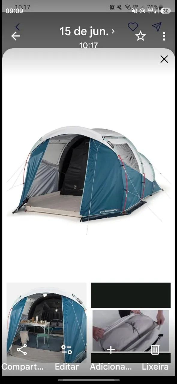 Barraca de camping 