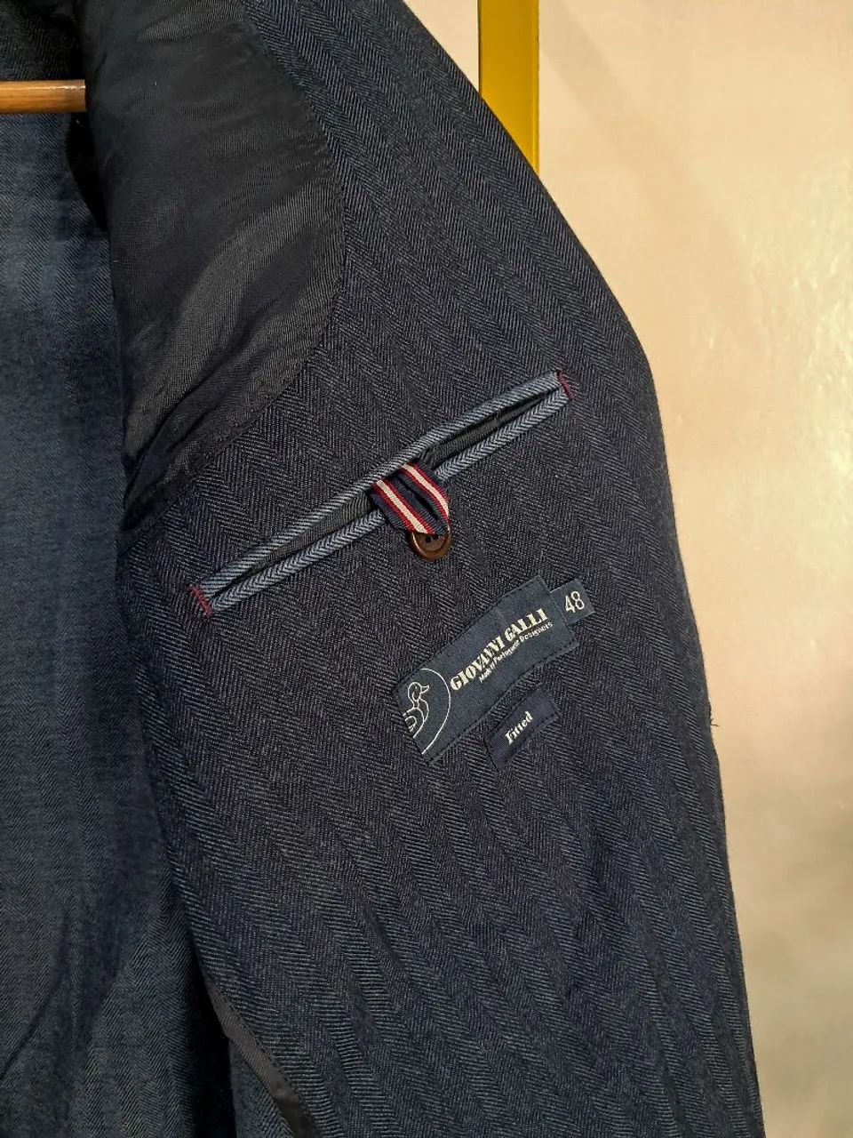 Blazer Giovanni Galliazul masculino  - Foto 3