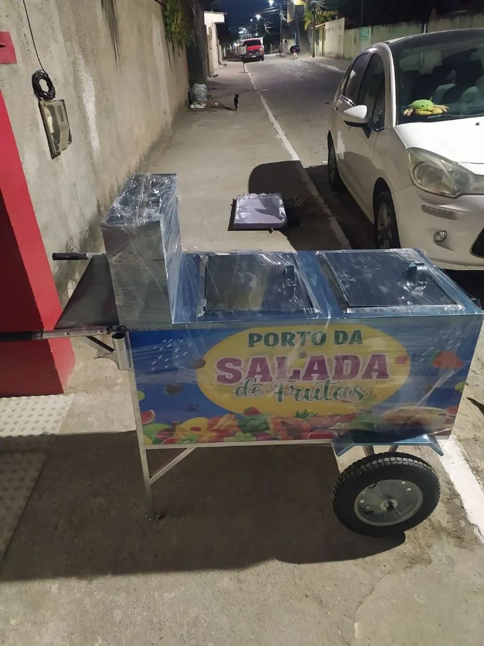 Carrinho de salada de frutas inox com caixa térmica individual e dupla em até 10x  - Foto 5