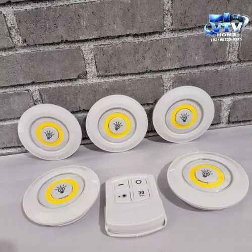 Kit Luminária 5 Peças LED + Entrega Grátis 