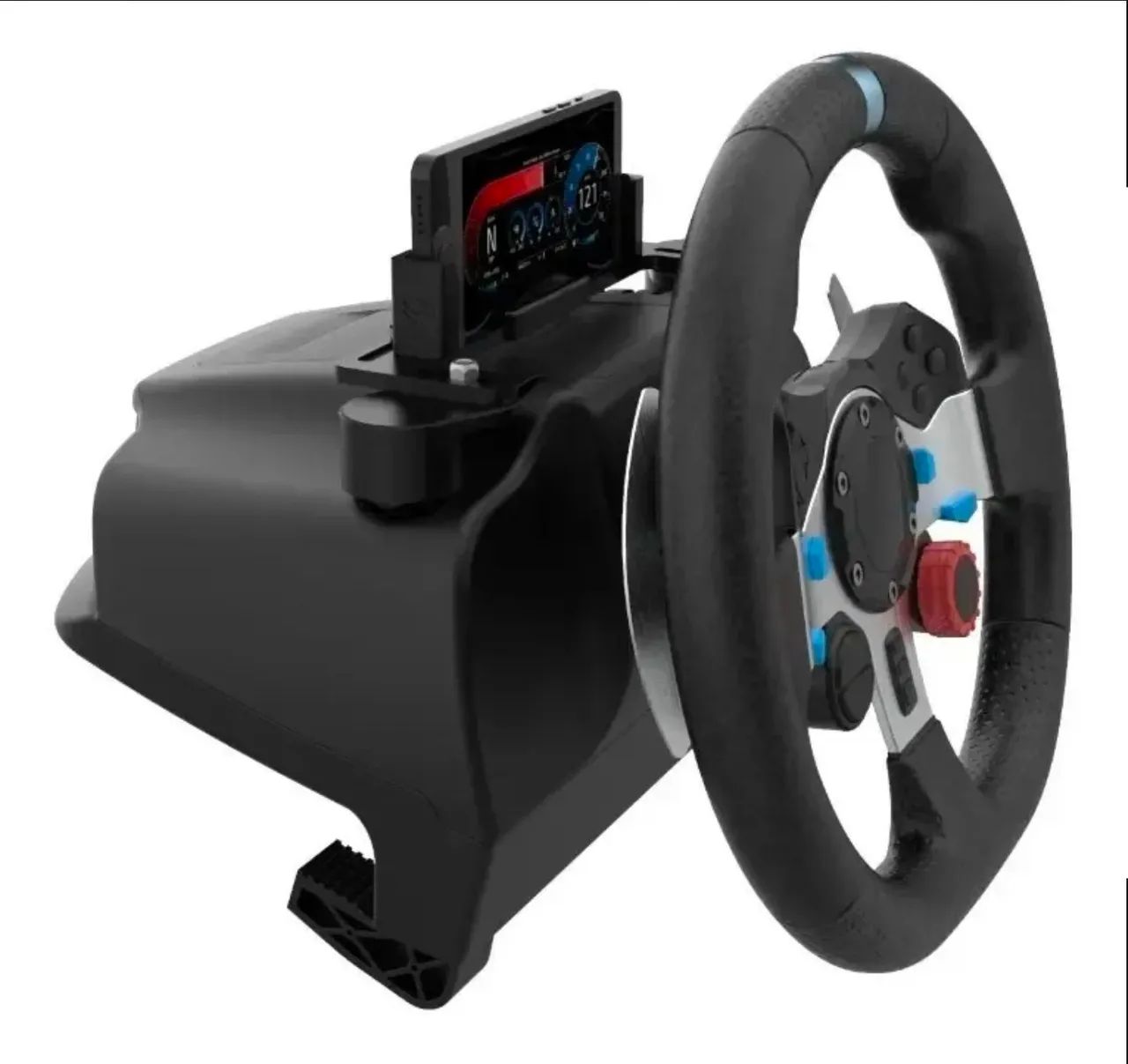 Volante logitech g29 com câmbio + freio de mão para drift + acessórios  - Foto 4