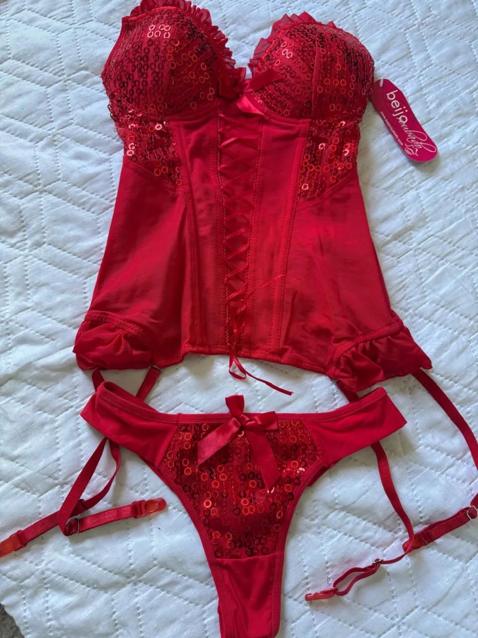 Conjunto corselet 3 peças  - Foto 2
