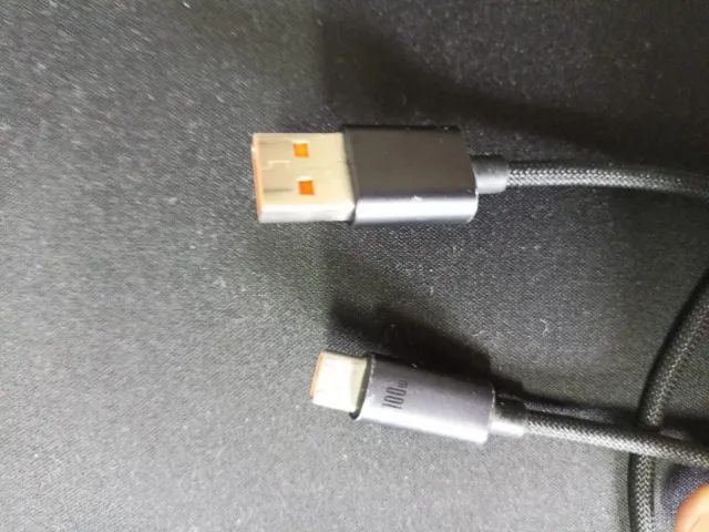 Cabo Baseus USB-C 100W 5A - 1 metro - Nylon Trançado - Carga Super Rápida  - Foto 2