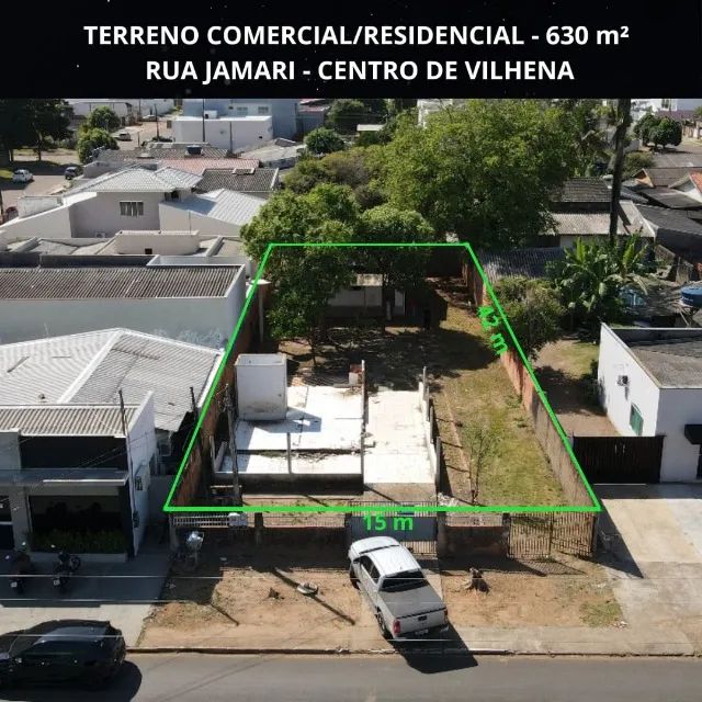TERRENO COMERCIAL E RESIDENCIAL EM VILHENA - 630 m2 - Foto 2