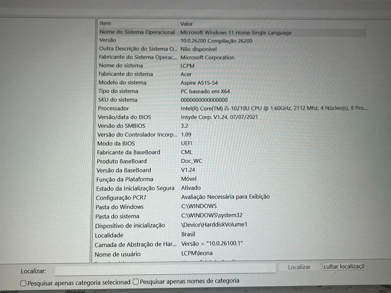 Notebook Acer Aspire A515-54 Prata - Impecável! - Foto 5