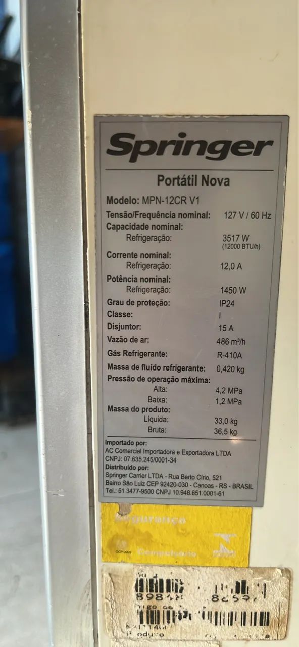 Ar springer  portátil  - Foto 3