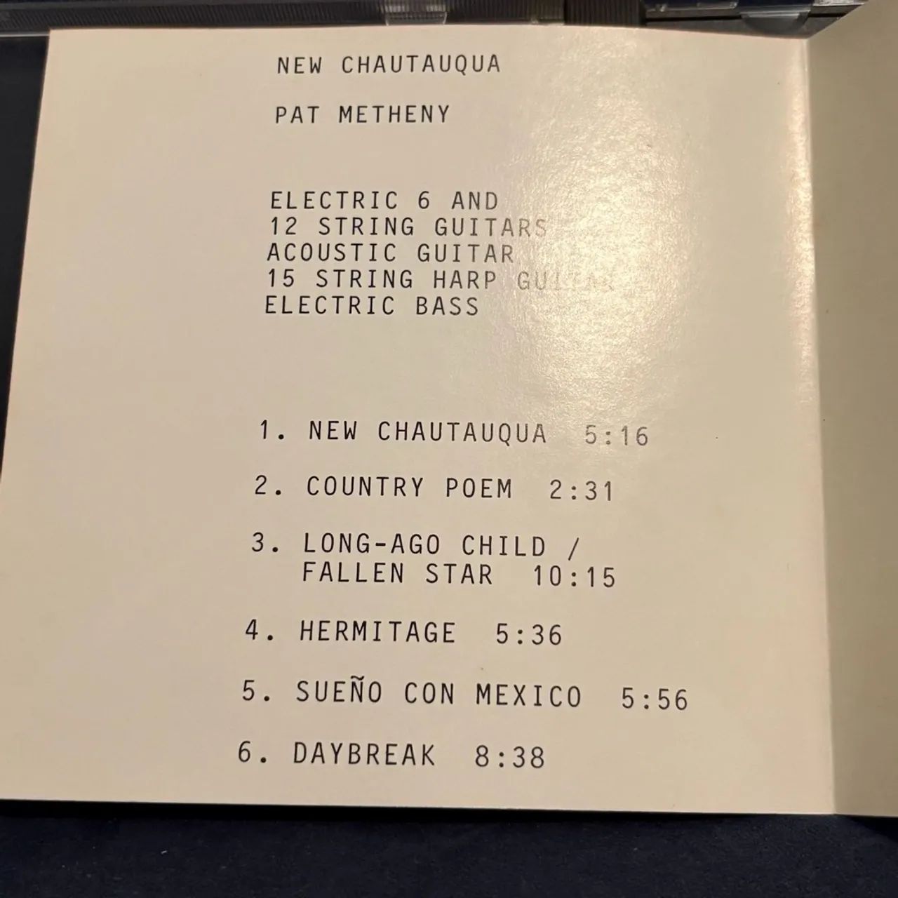 CD Pat Metheny - New Chautaqua  - Foto 4