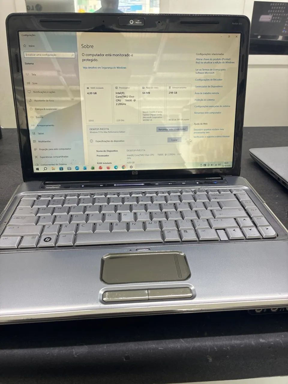 Notebook HP core 2 Duo 
