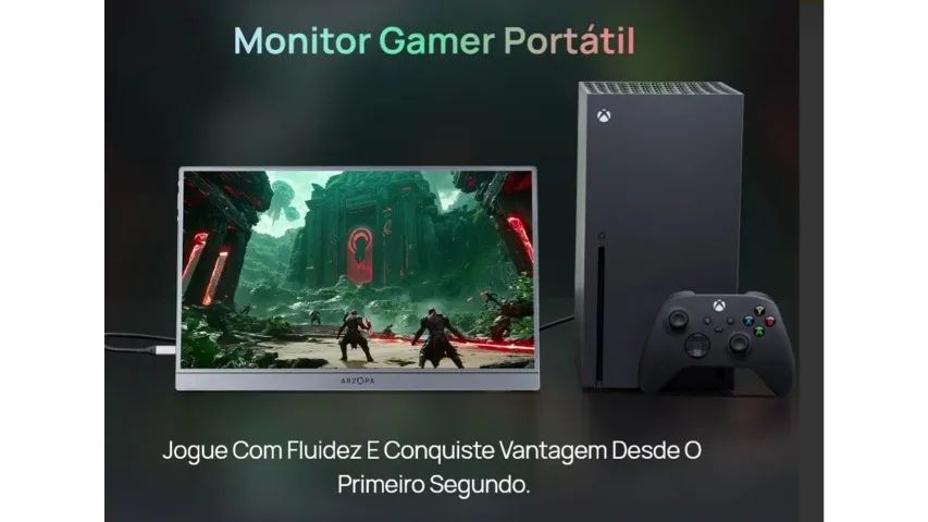 Monitor Gamer Portátil Arzopa - Foto 5