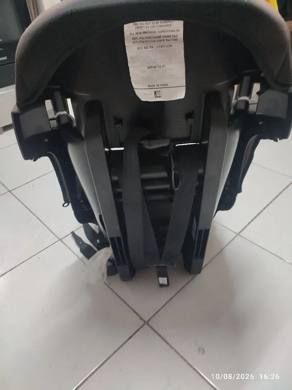 Cadeirinha Para Auto Cosco Preta E Cinza (Usado) - Foto 4