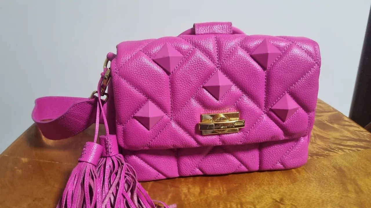 Bolsa Luiza Barcelos Nova, com alça  de mão e tiracolo - Foto 3