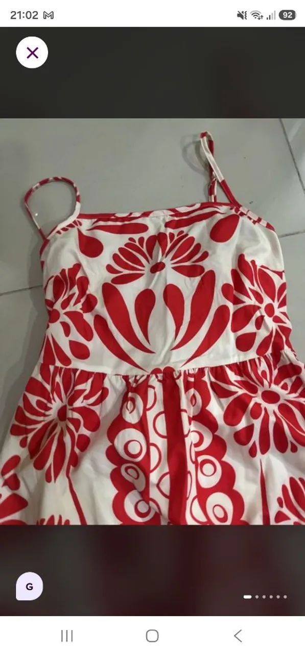 vestido shein midi estampado g - Foto 3