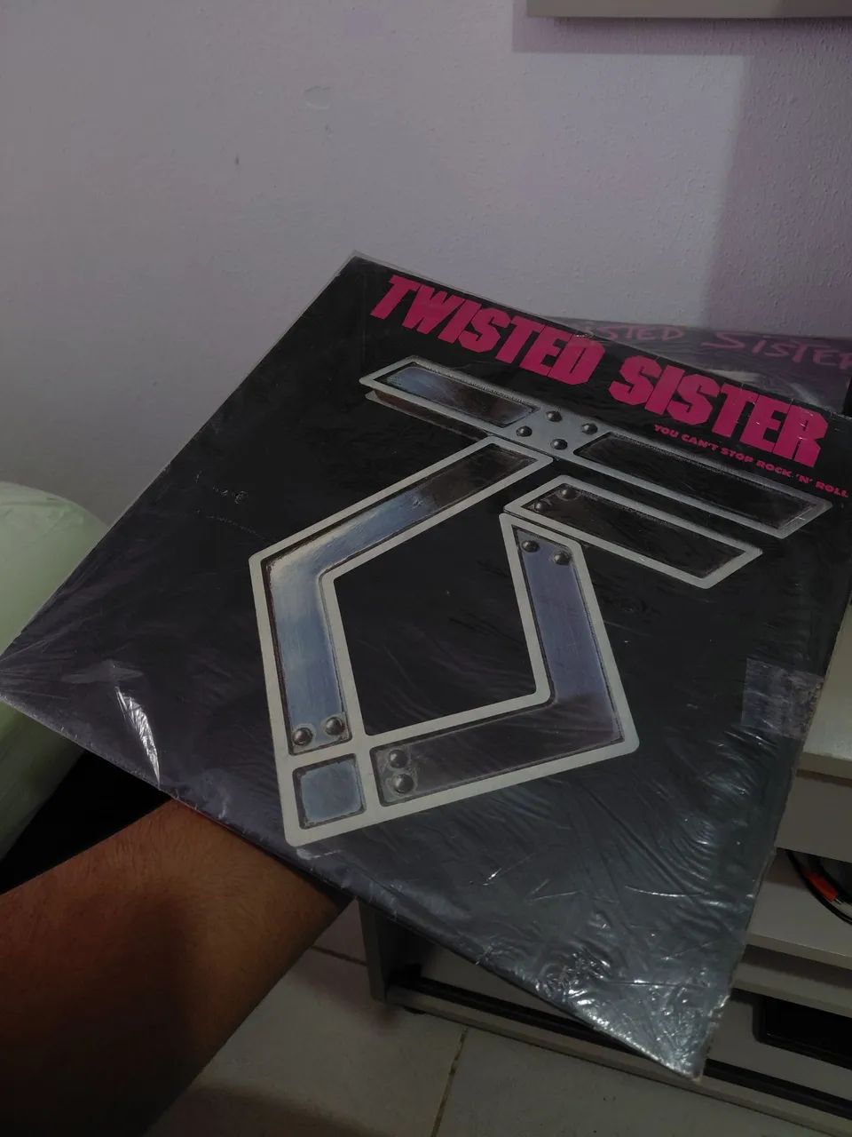 Lote 3 discos de vinil twisted sister rock LP - Foto 4