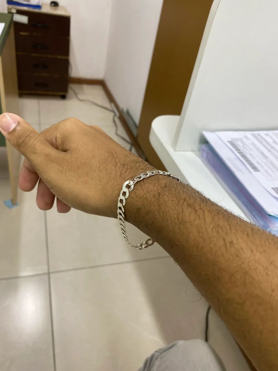 Pulseira de prata 6mm  - Foto 3