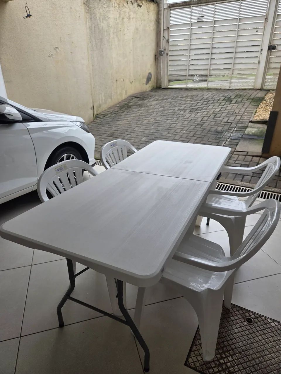 Jogo de mesa dobrável + Cadeiras - Foto 2