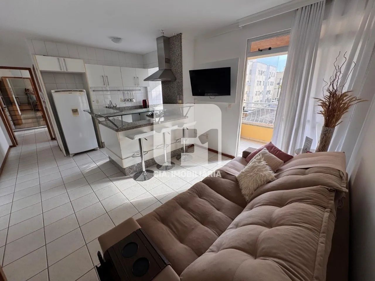 Apartamento de 1 quarto mobiliado em Coqueiros