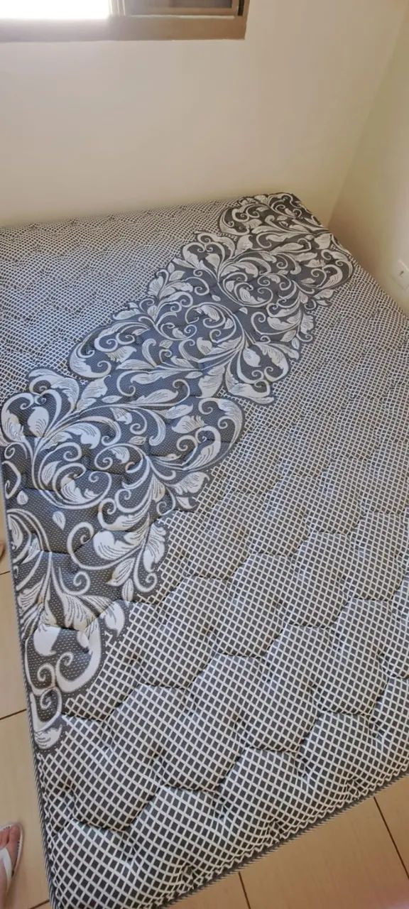 Cama Box Casal Ecoflex + Colchão | Excelente estado - Foto 4