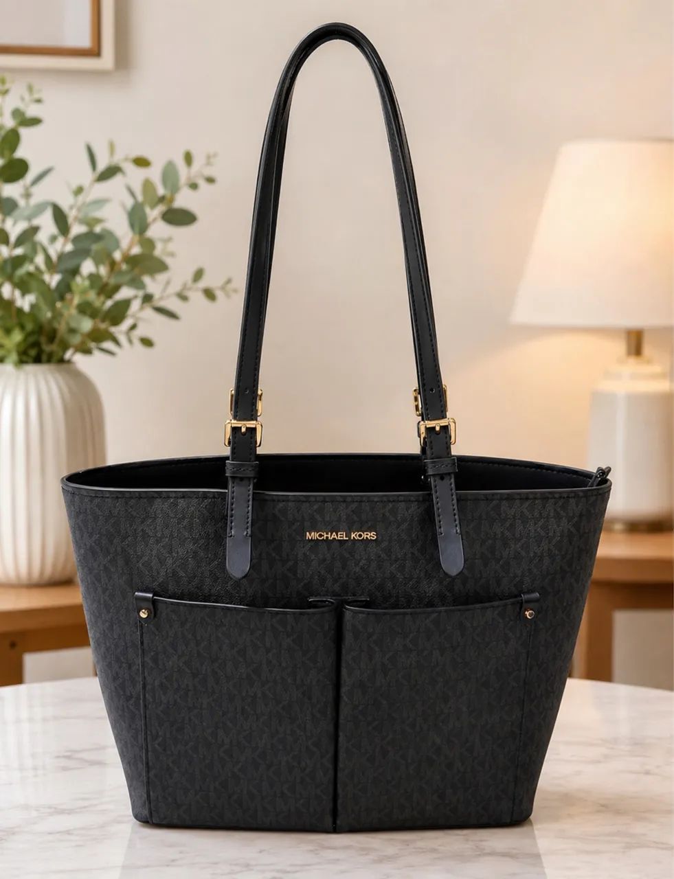 Bolsa Michael Kors Jet Set Média Logo Tote 