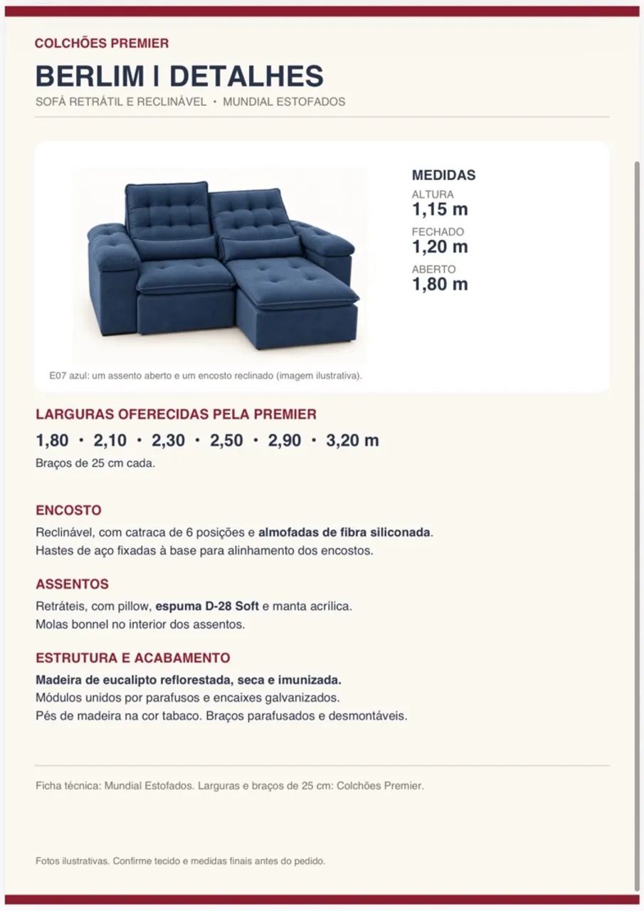 Sofa retrátil e reclinável - Foto 2