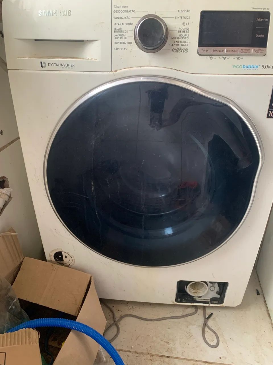 Máquina de lavar display queimado 