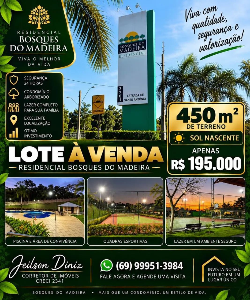 OPORTUNIDADE!! LOTES DISPONÍVEIS NO BOSQUES DO MADEIRA  - Foto 2