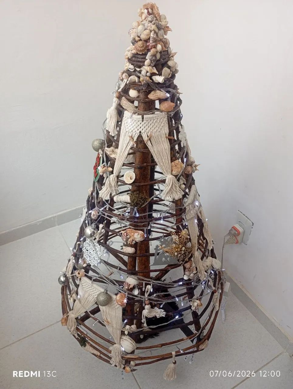 Árvore de Natal em Macramê. - Foto 2
