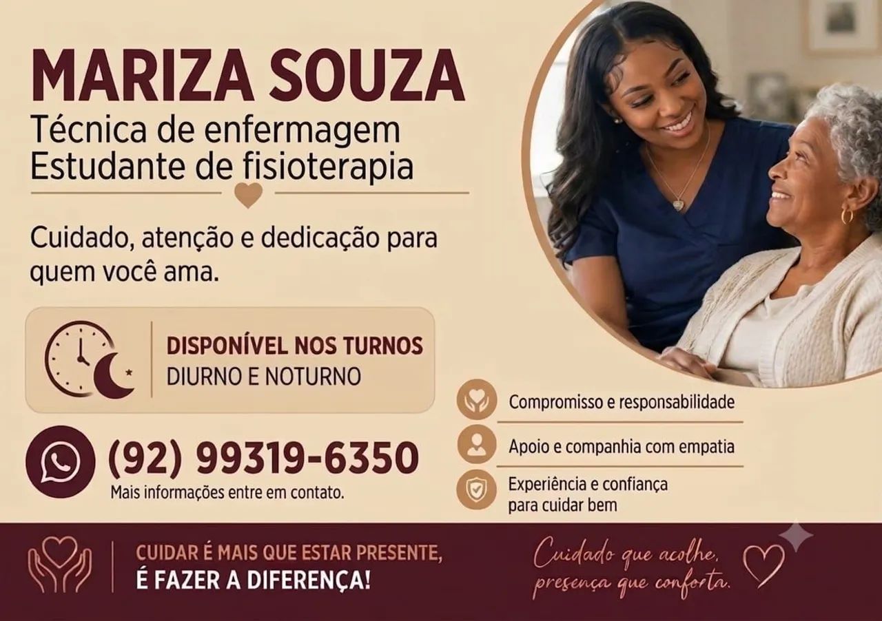 Cuidadora de IDOSOS HOSPITALAR 