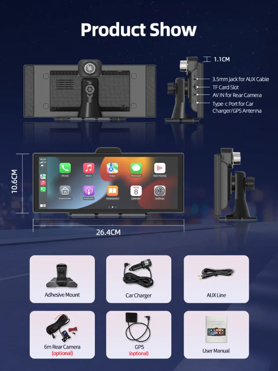 Dash Cam H70 Pro 11.4" 4K ADAS  - Foto 3