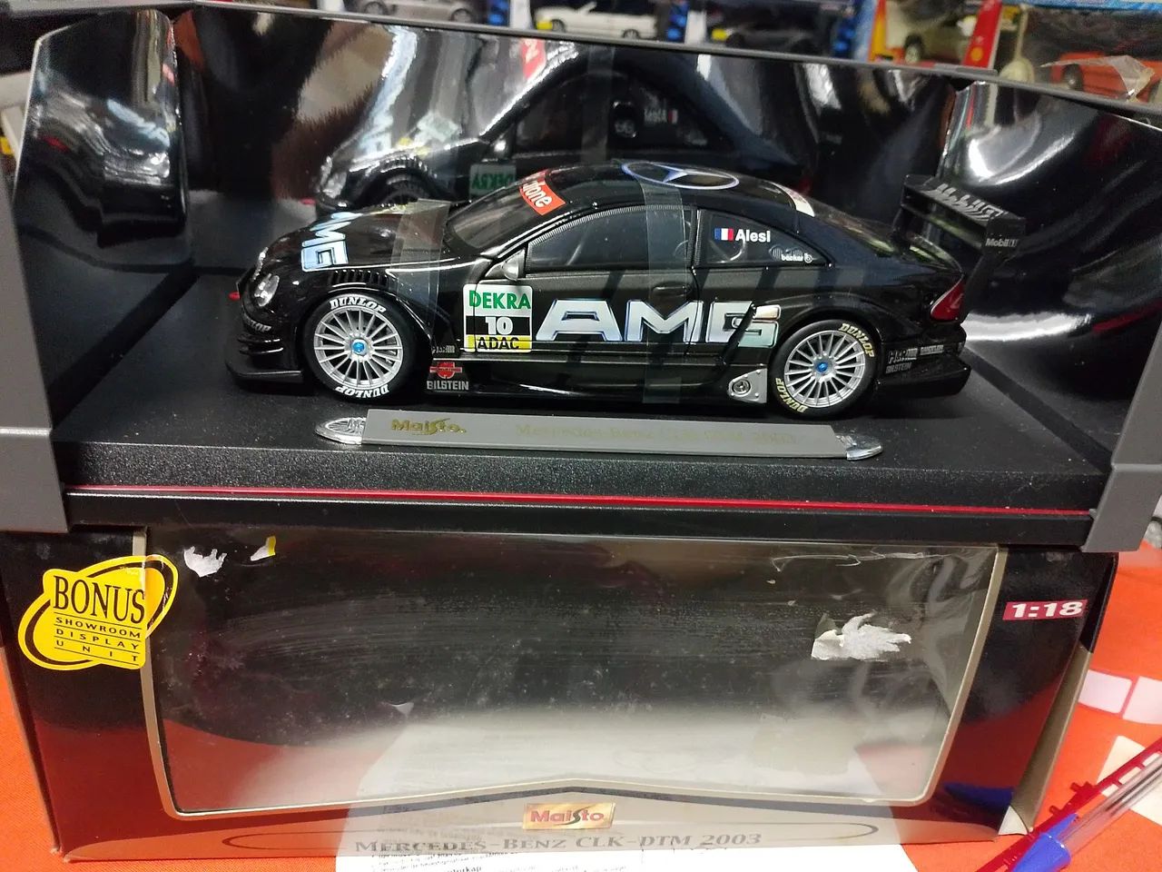 MINIATURA MERCEDES BENZ CLK DTM 2003 MAISTO 1/18 - Hobbies e