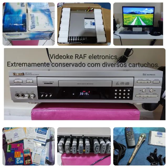Videokê Raf Eletronics VMP 9000 na caixa
