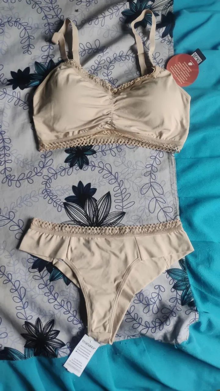 Conjunto feminino super confortável pano resistente de boa marca 
