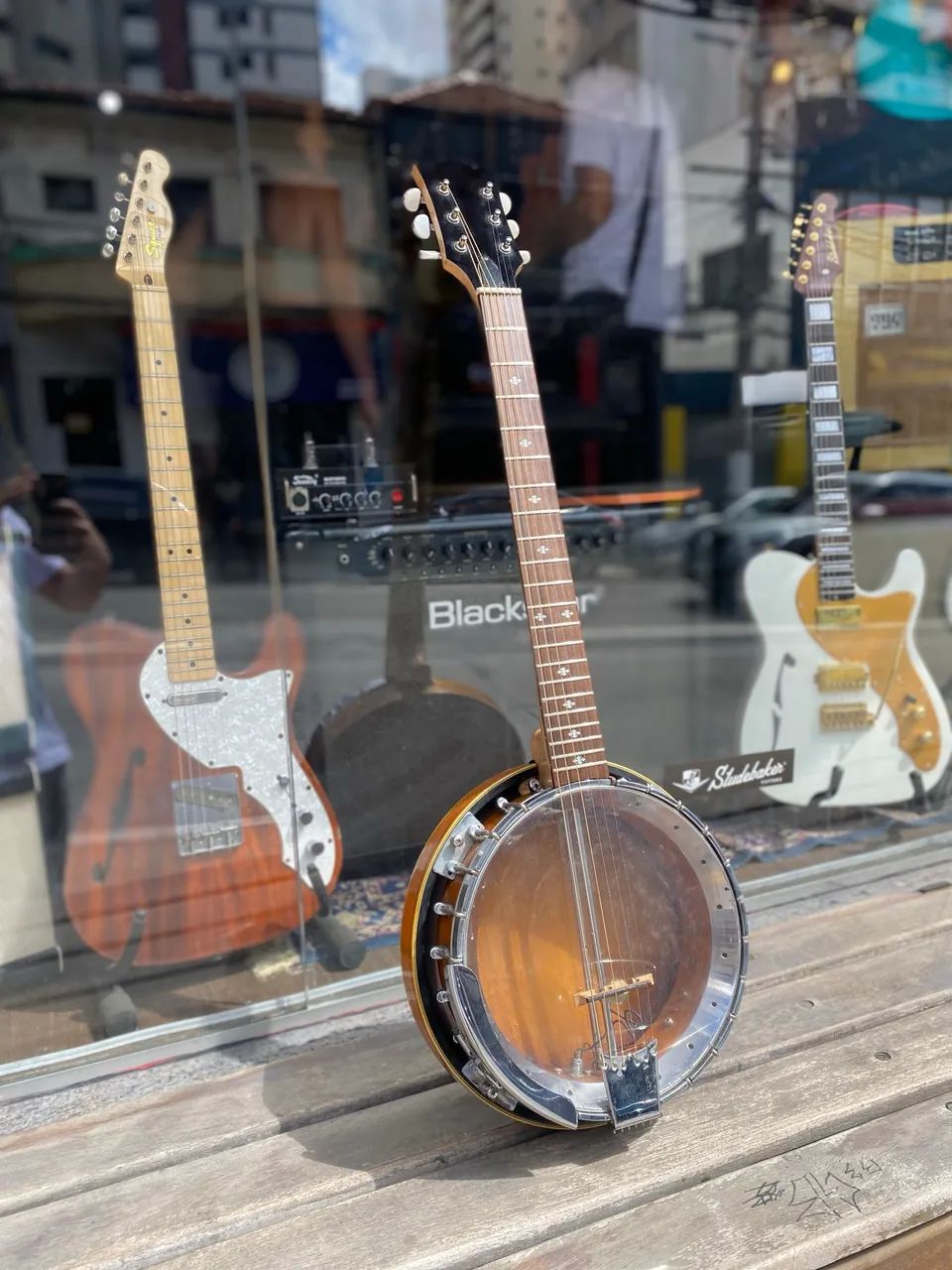 Banjo americano 6c luthier elétrico  - Foto 3