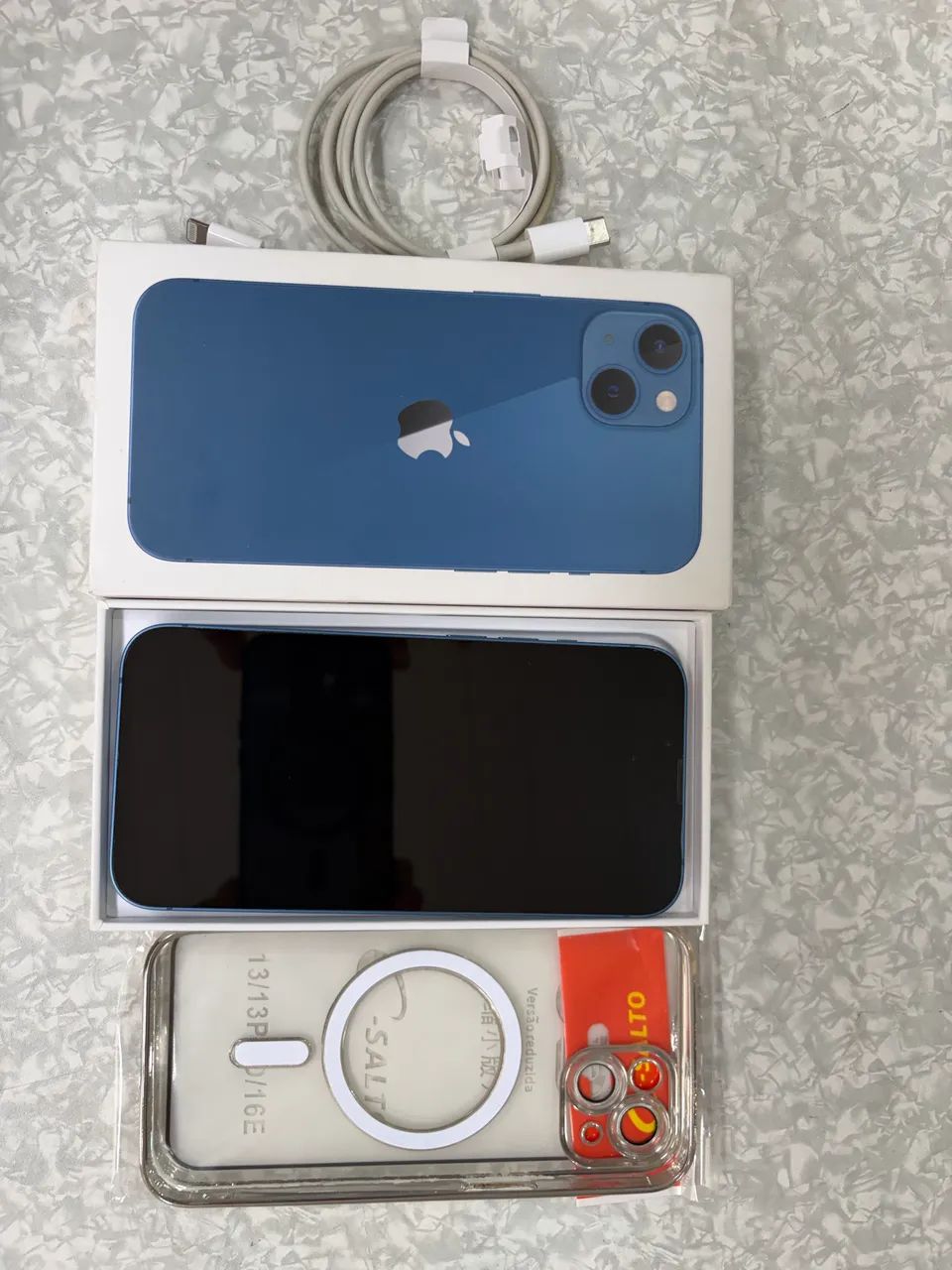 iPhone 13 128GB Azul - Todo Original (Caixa, Cabo e Brindes) - Foto 2