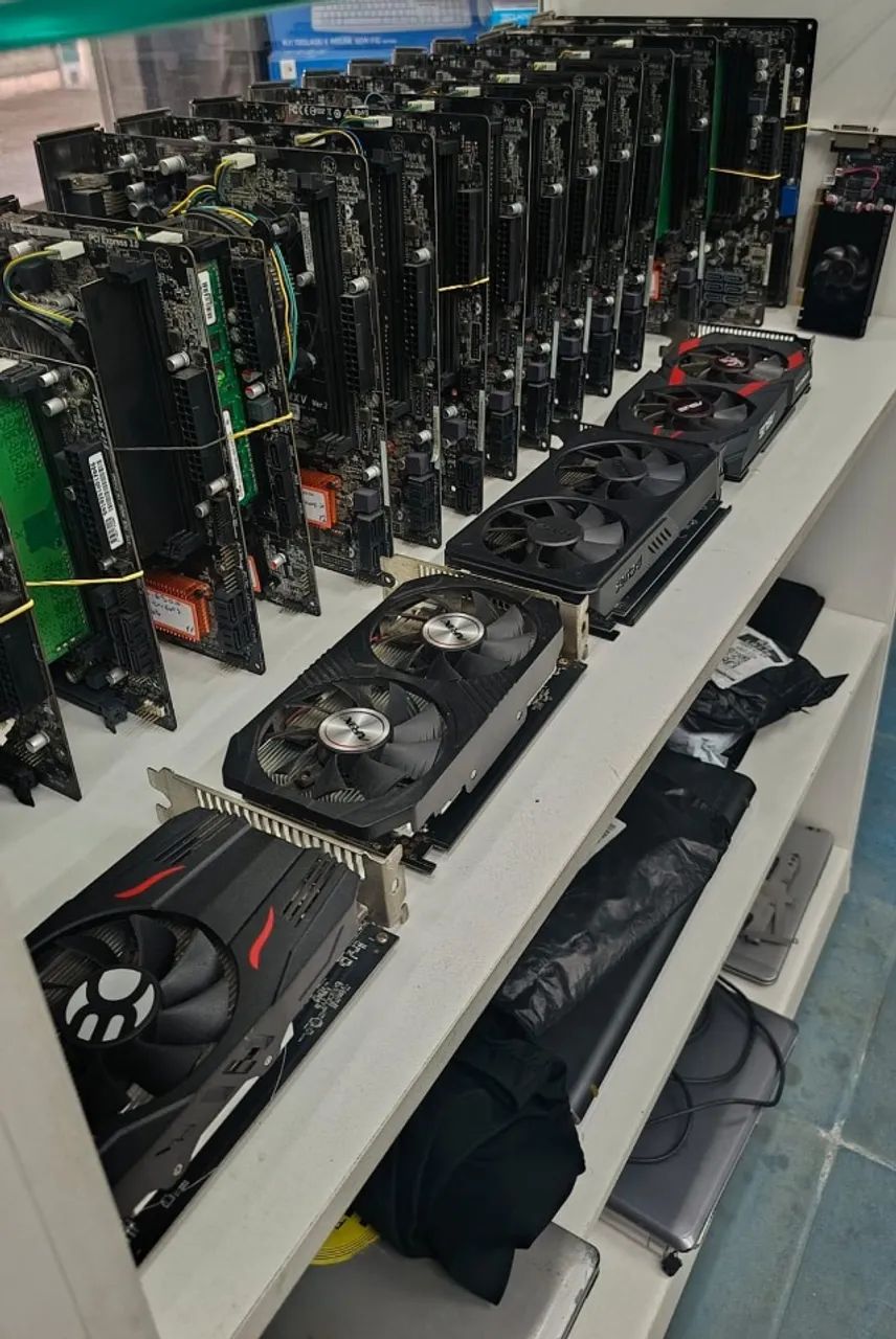 lote de peças de computadores 