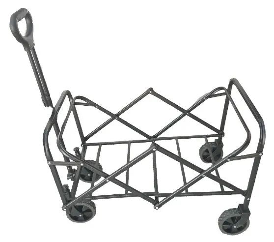 Carrinho Multiuso Para Camping 100kg Dobrável Preto - Foto 3