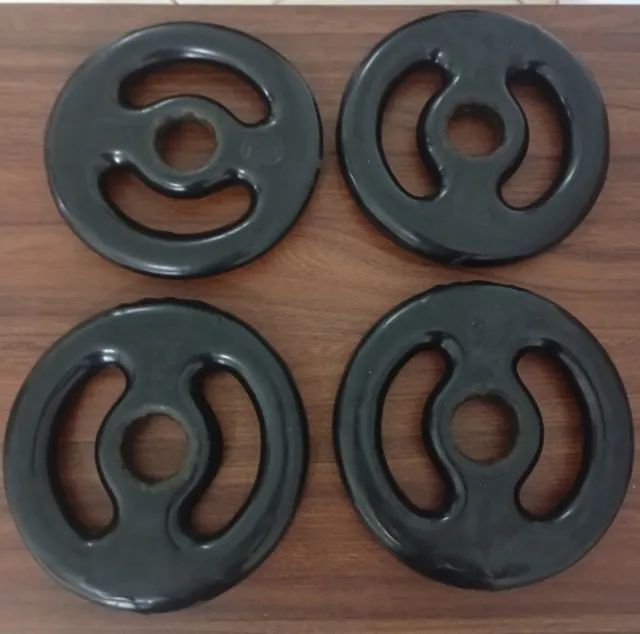 VENDO 4 ANILHAS DE 2 KG - EMBORRACHADAS